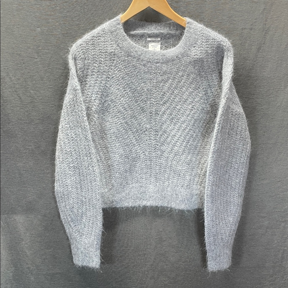 Abercrombie &‎ Fitch Alpaca Blend Cozy Crew Neck Sweater - Soft Gray
